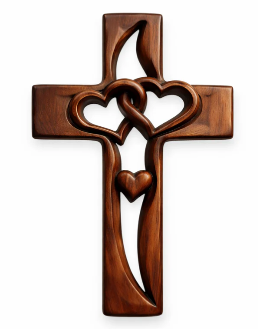 Two Heart Crosses